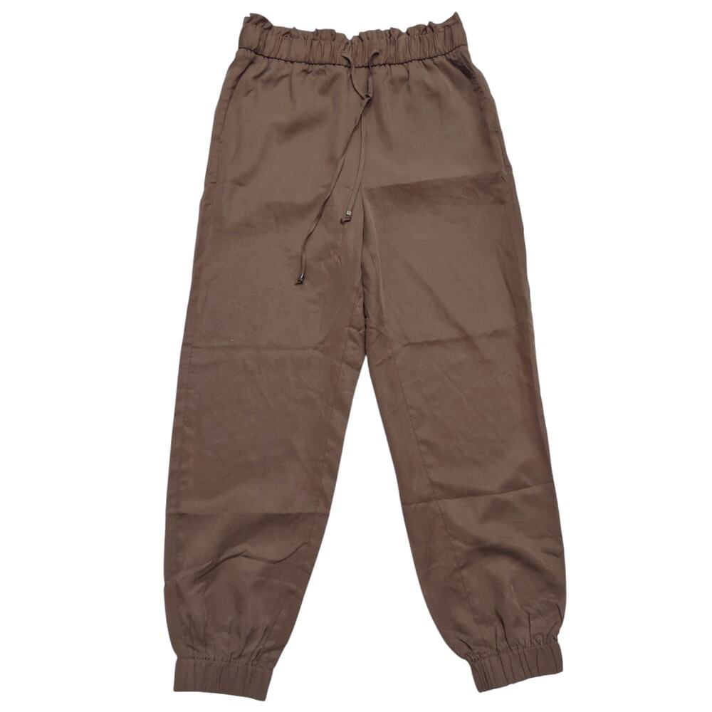 BANANA REPUBLIC Brown Baggy Pants NWT Elasticized Size S Baggy Loose